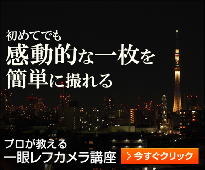 【一眼レフカメラ上達講座】…わずか3ステップ!プロが教える上達講座